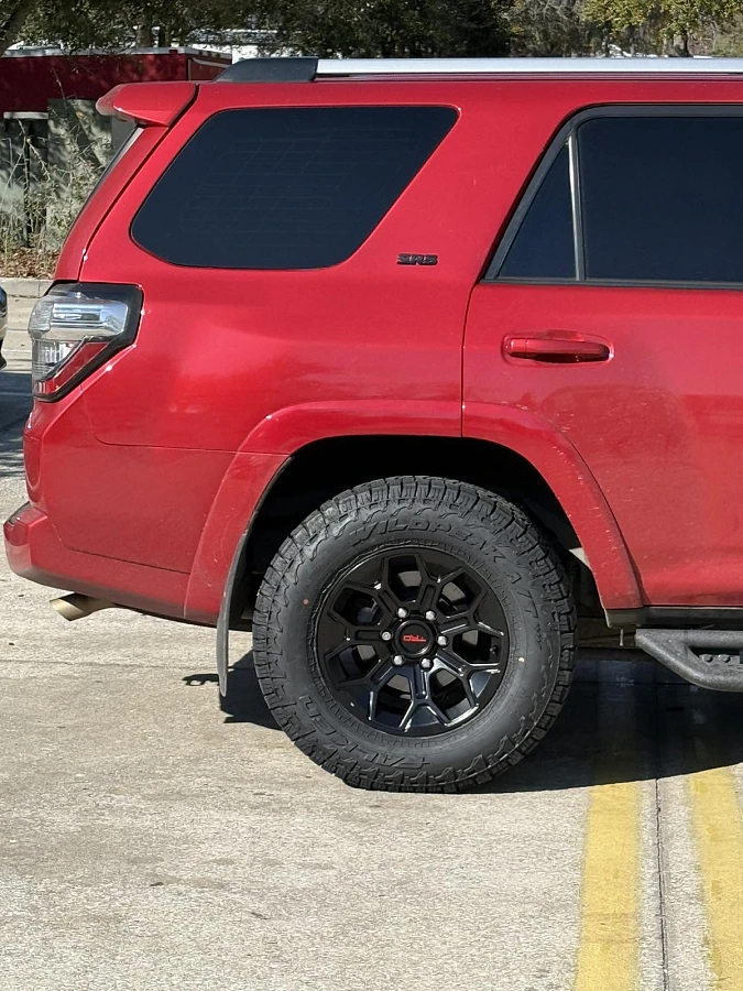 Replica Wheels 17" TRD Pro 308 Black Rim on 2023 Toyota 4Runner