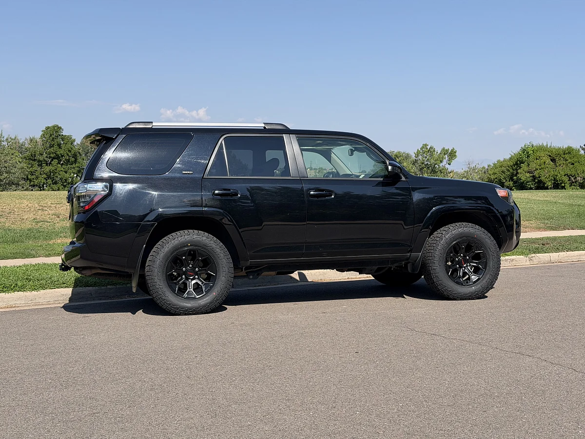 Black Replica Wheels 17" TRD Pro 308 on 2024 Toyota 4Runner