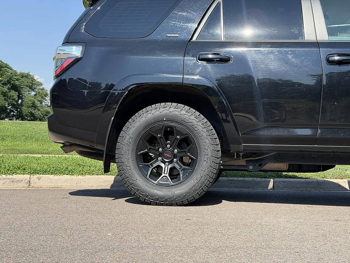 Replica Wheels 17" TRD Pro 308 Black Rim on 2024 Toyota 4Runner