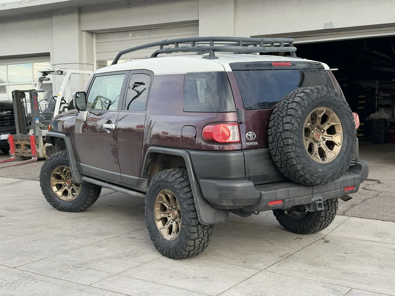 Replica Wheels 17" TRD Pro 308 Bronze Aftermarket Wheel on 2009 Toyota FJ Cruiser