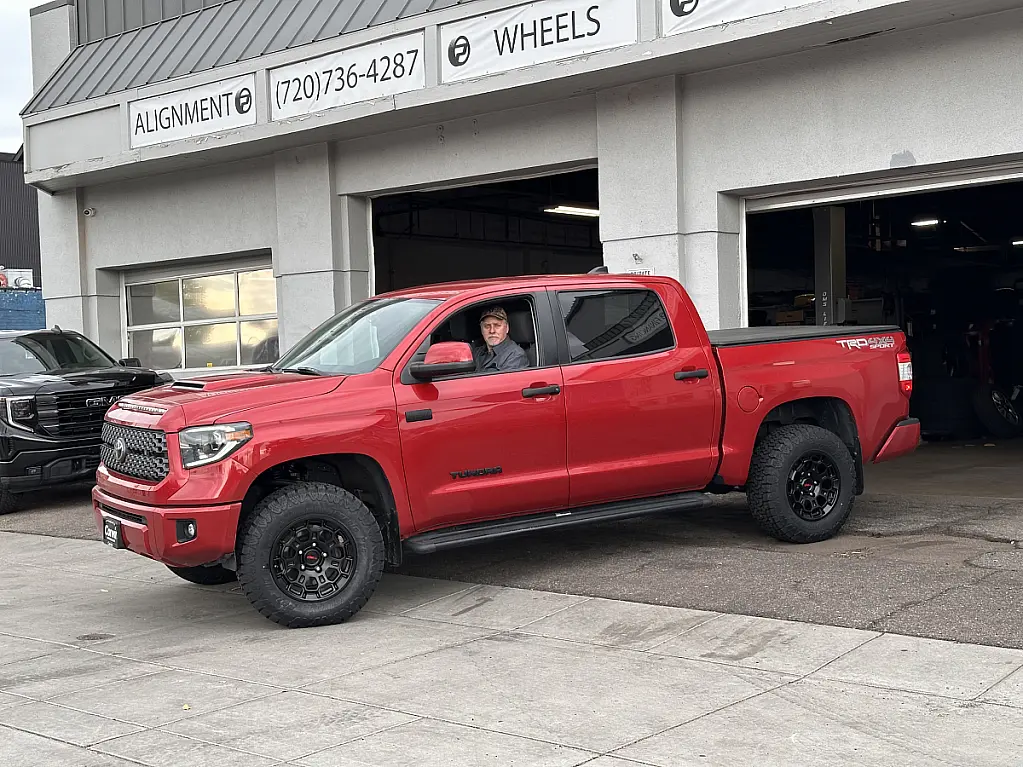 Replica Wheels 18" TRD Pro 303 Black Rim on 2023 Toyota Tundra