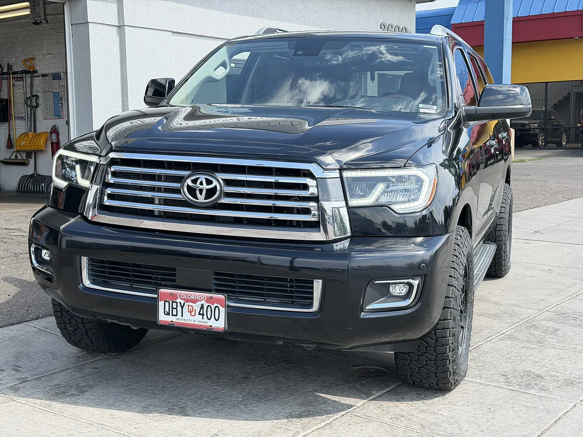 2020 Toyota Sequoia Equipped with Replica Wheels 18" TRD Pro 303 Black