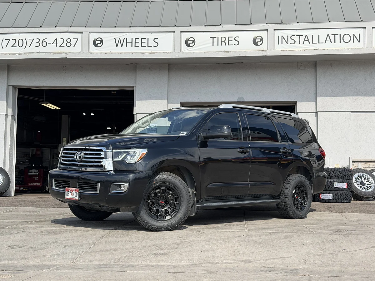 2020 Toyota Sequoia with Replica Wheels 18" TRD Pro 303 Black Wheels