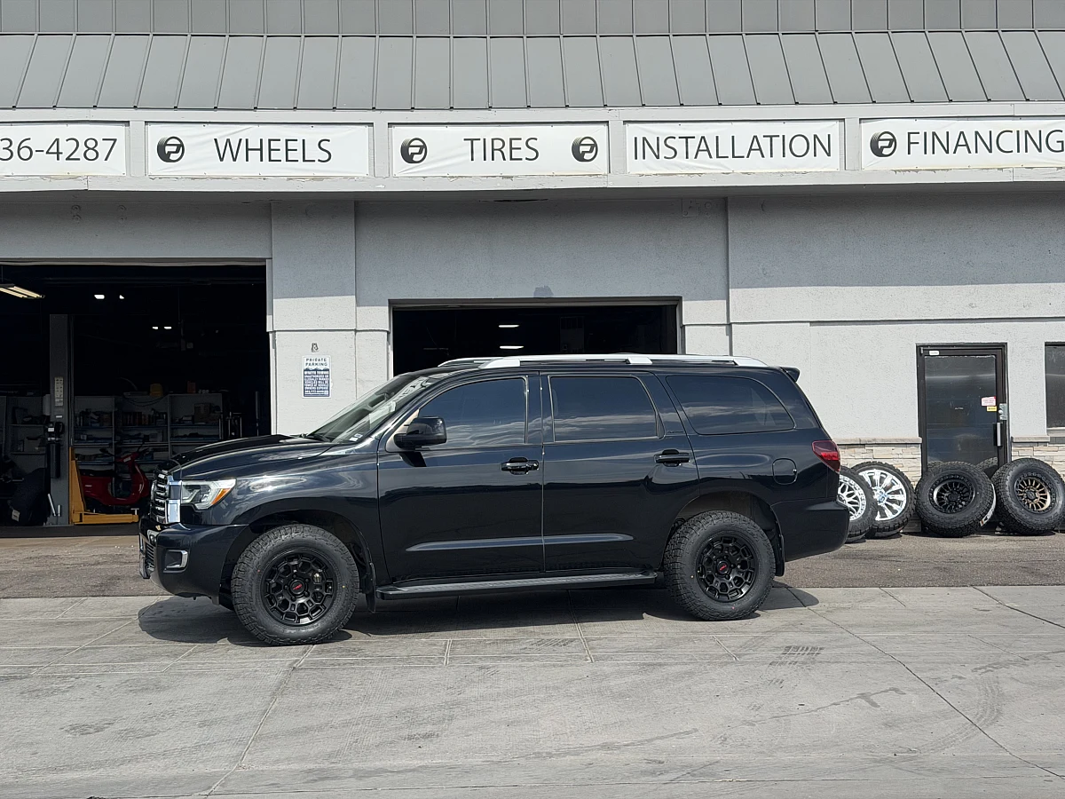 2020 Toyota Sequoia with Black Replica Wheels 18" TRD Pro 303 Rims