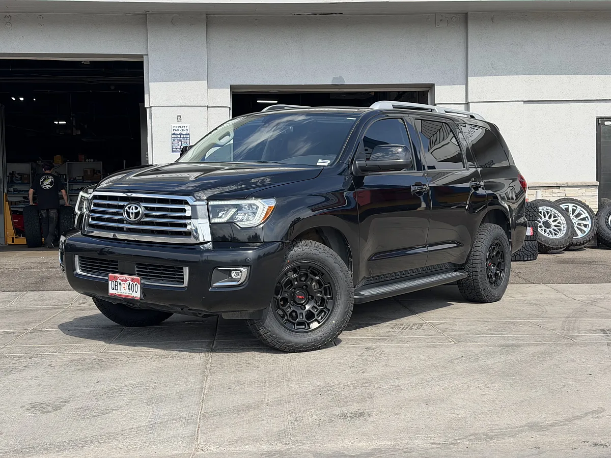 Black Replica Wheels 18" TRD Pro 303 on 2020 Toyota Sequoia