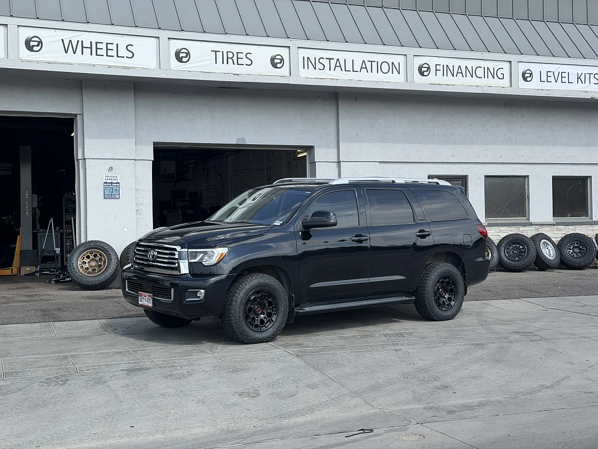 Black Replica Wheels 18" TRD Pro 303 Rim on 2020 Toyota Sequoia