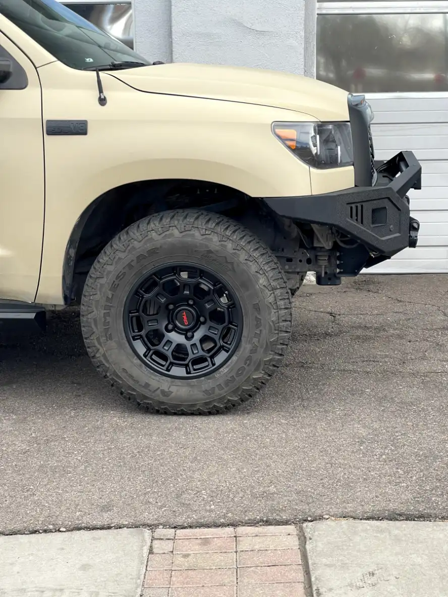 Replica Wheels 18" TRD Pro 303 Black Rim on 2020 Toyota Tundra