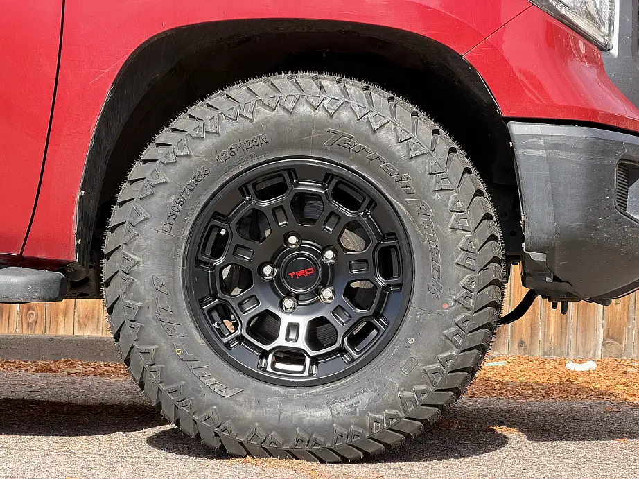 Black Replica Wheels 18" TRD Pro 303 Rim on 2021 Toyota Tundra