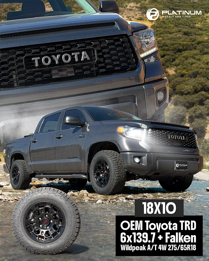 Replica Wheels 18" TRD Pro 303 Black on 2021 Toyota Tundra