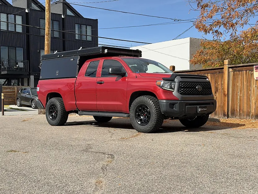 Replica Wheels 18" TRD Pro 303 Black Aftermarket Wheel on 2021 Toyota Tundra