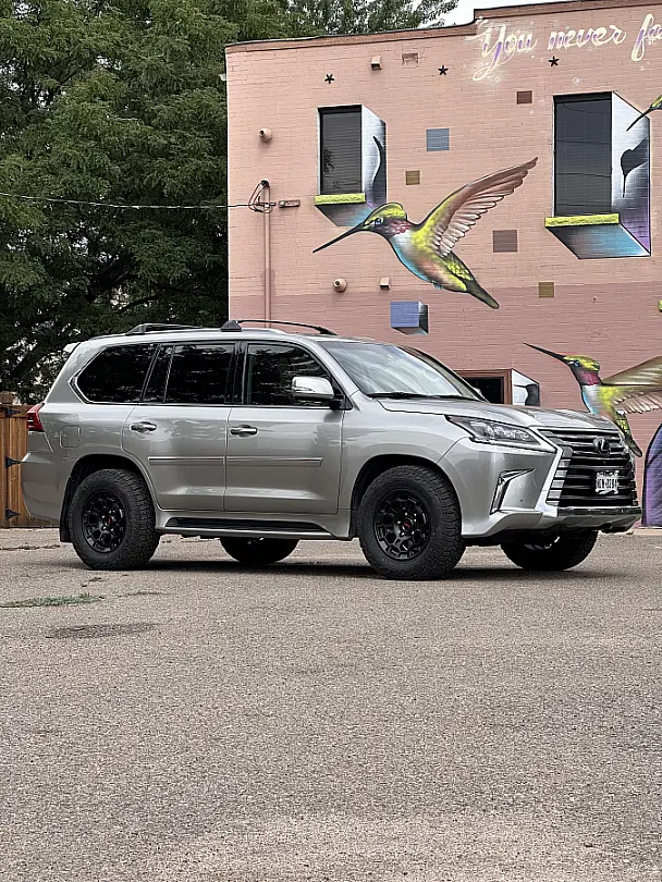 2022 Lexus GX with Replica Wheels 18" TRD Pro 303 Black Rims