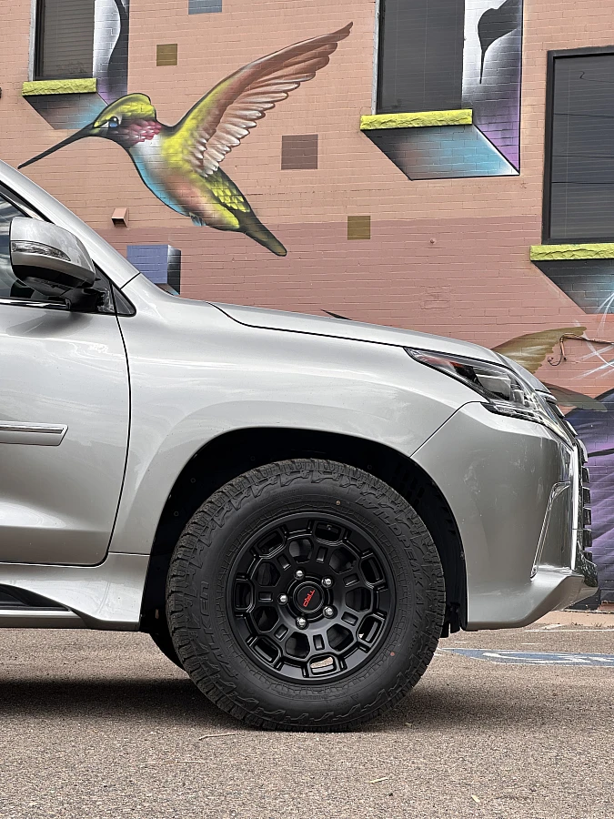 2022 Lexus GX with Replica Wheels 18" TRD Pro 303 Black Wheels