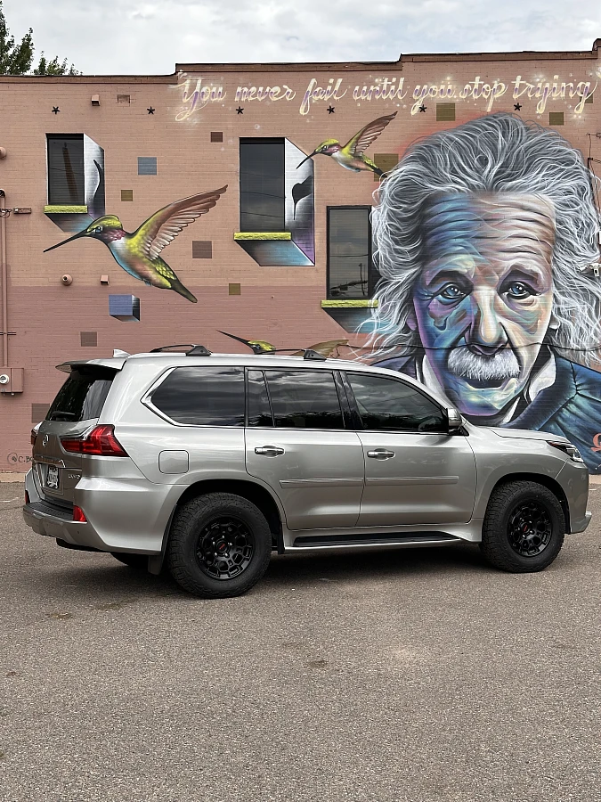 Black Replica Wheels 18" TRD Pro 303 on 2022 Lexus GX