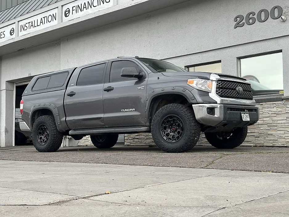 Black Replica Wheels 18" TRD Pro 303 on 2022 Toyota Tundra