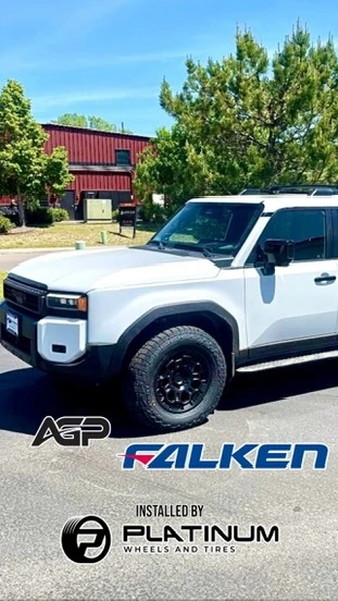 Replica Wheels 18" TRD Pro 303 Black Aftermarket Wheel on 2025 Toyota Land Cruiser