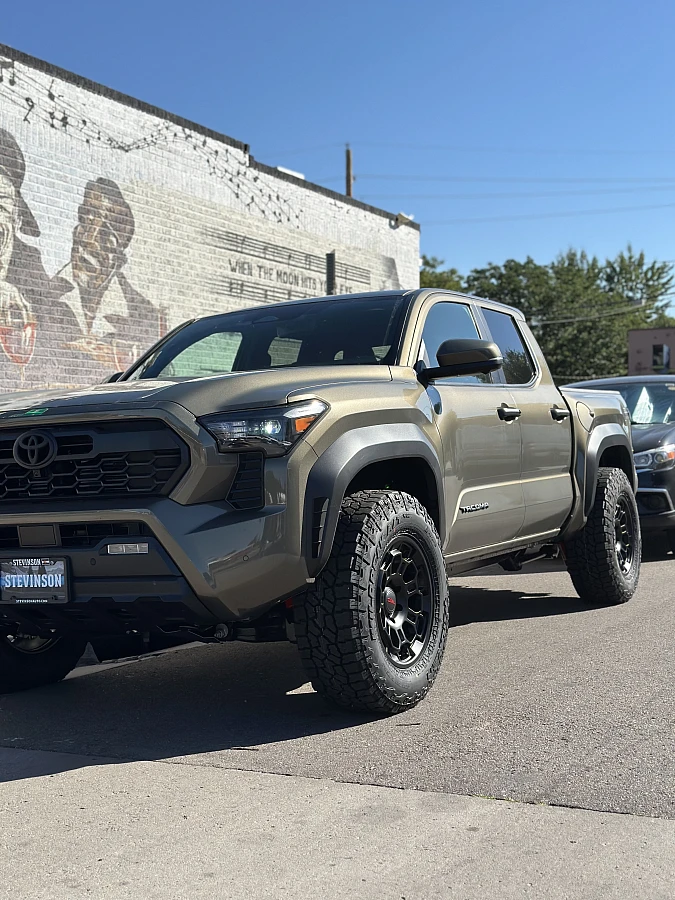 2025 Toyota Tacoma with Black Replica Wheels 18" TRD Pro 303 Rims