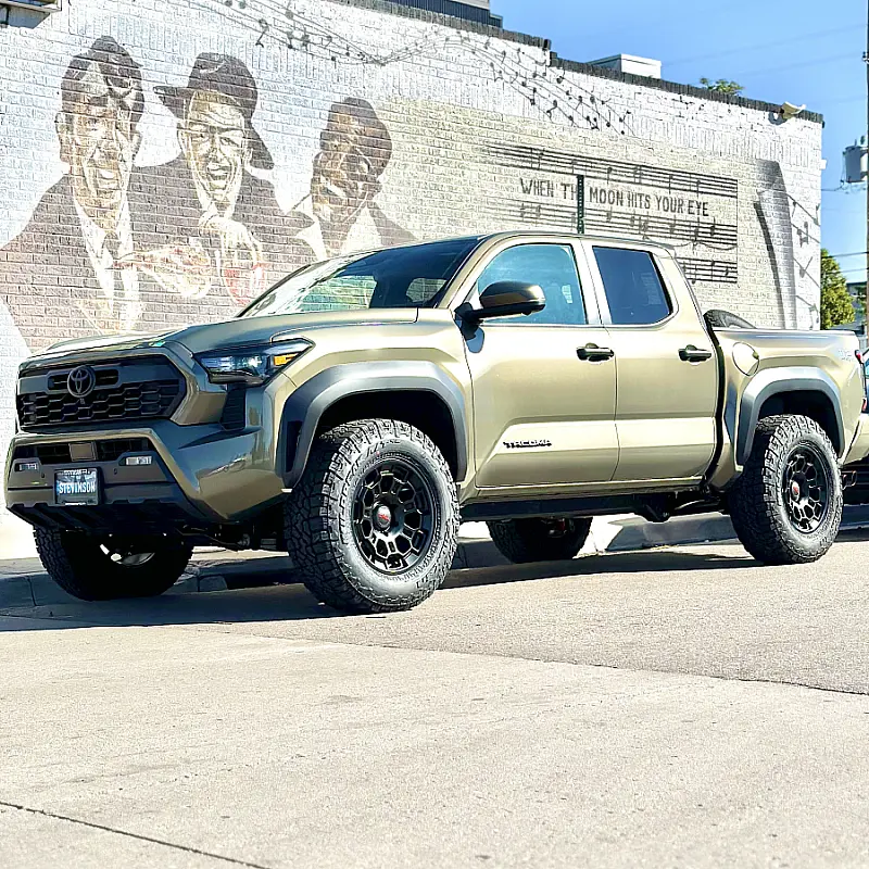 Replica Wheels 18" TRD Pro 303 Black Aftermarket Wheel on 2025 Toyota Tacoma