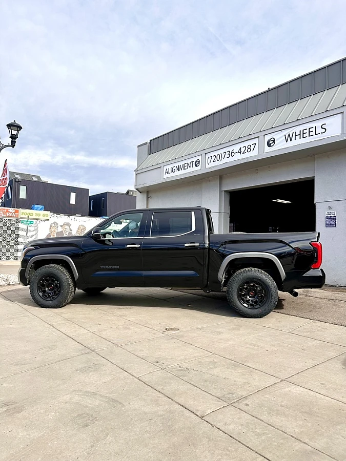 Black Replica Wheels 18" TRD Pro 303 on 2025 Toyota Tundra