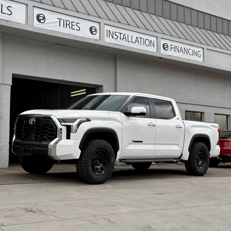 Replica Wheels 18" TRD Pro 303 Black Aftermarket Wheel on 2025 Toyota Tundra