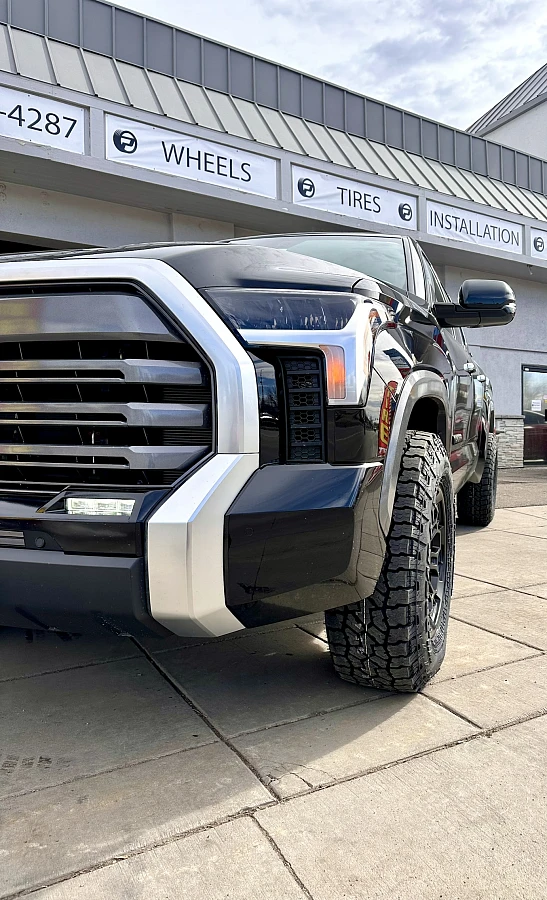 Replica Wheels 18" TRD Pro 303 Black Rim on 2025 Toyota Tundra