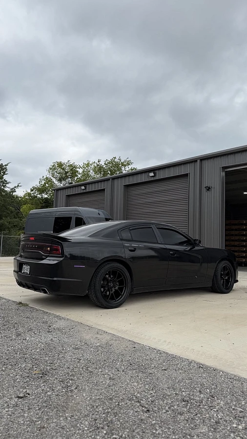 Black Replica Wheels 20" SRT 1136 on 2014 Dodge Charger