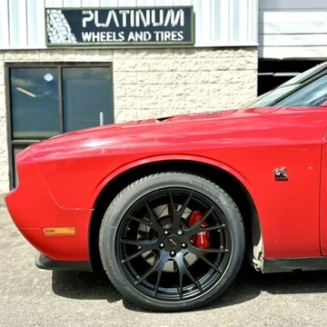 Replica Wheels 20" SRT Hellcat 1134 Black on 2023 Dodge Challenger