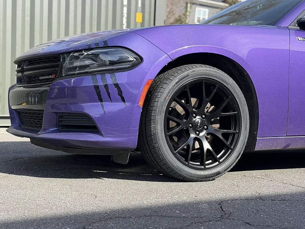 2023 Dodge Charger with Replica Wheels 20" SRT Hellcat 1134 Black Wheels