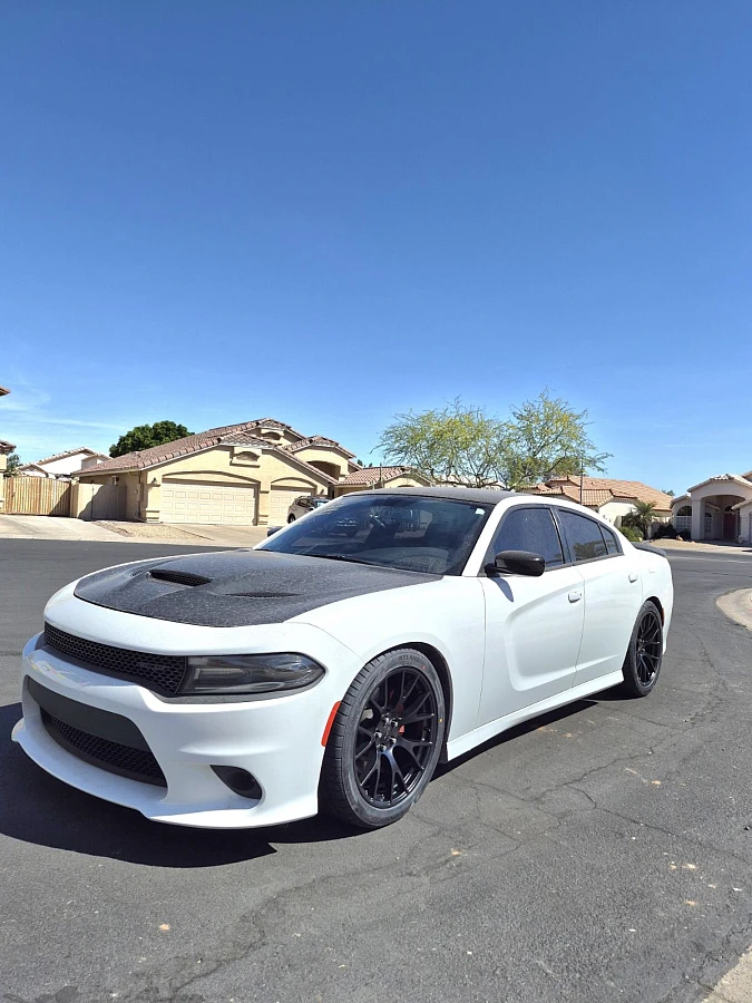 Replica Wheels 20" SRT Hellcat 1134 Black on 2024 Dodge Charger