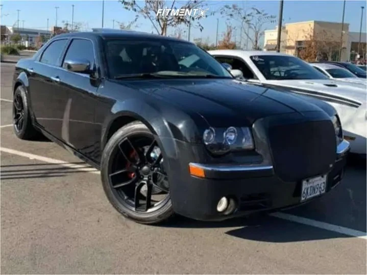 Black Replica Wheels 20" SRT Widebody 1133 on 2010 Chrysler 300