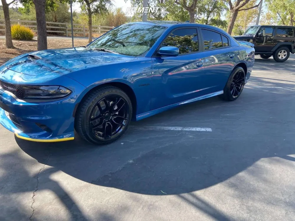 Replica Wheels 20" SRT Widebody 1133 Black on 2020 Dodge Charger
