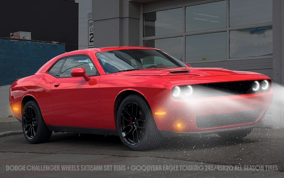2022 Dodge Challenger with Replica Wheels 20" SRT Widebody 1133 Black Rims