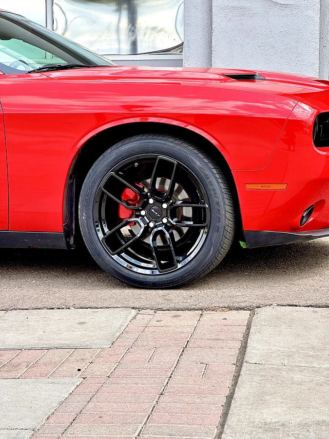 Replica Wheels Black 20" SRT Widebody 1133 Wheel on 2022 Dodge Challenger