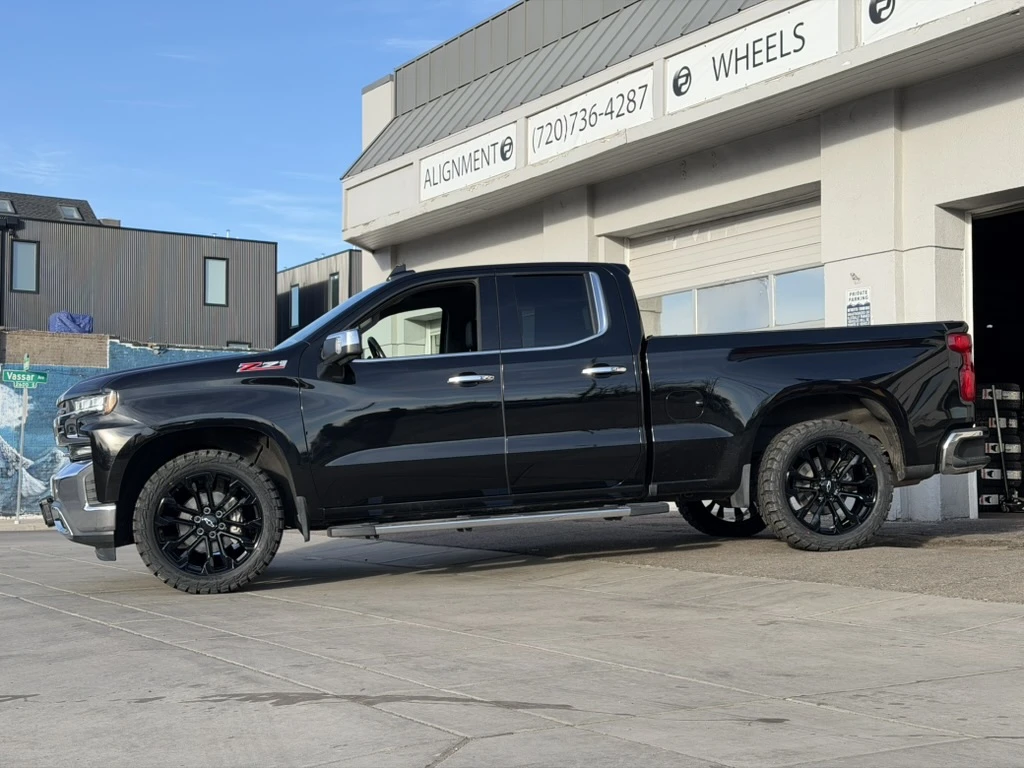 Replica Wheels 22" AT4 Style 1102 Black Rim on 2026 Chevrolet Silverado 1500