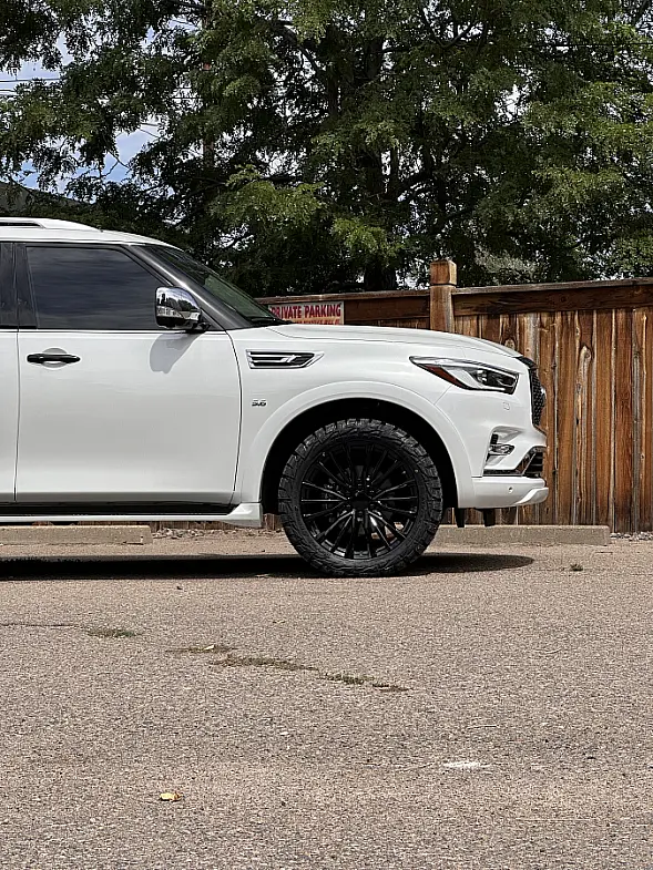 2020 Infiniti QX80 Replica Wheels 22" Escalade V 4483 Gloss Black Wheel