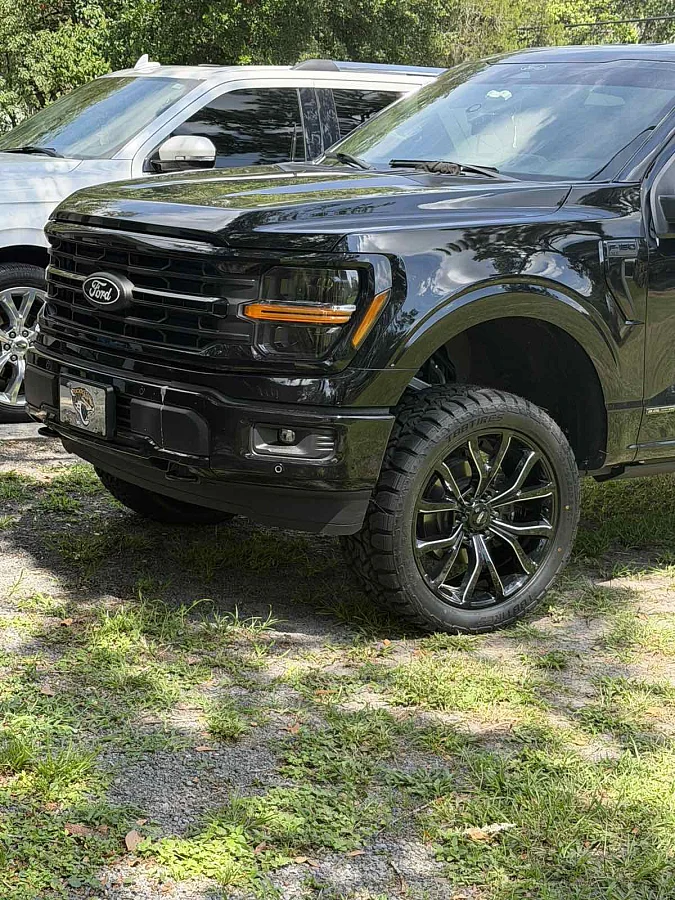 2024 Ford F-150 Replica Wheels 22" Ford F150 Platinum 1125 Black and Milled Wheel