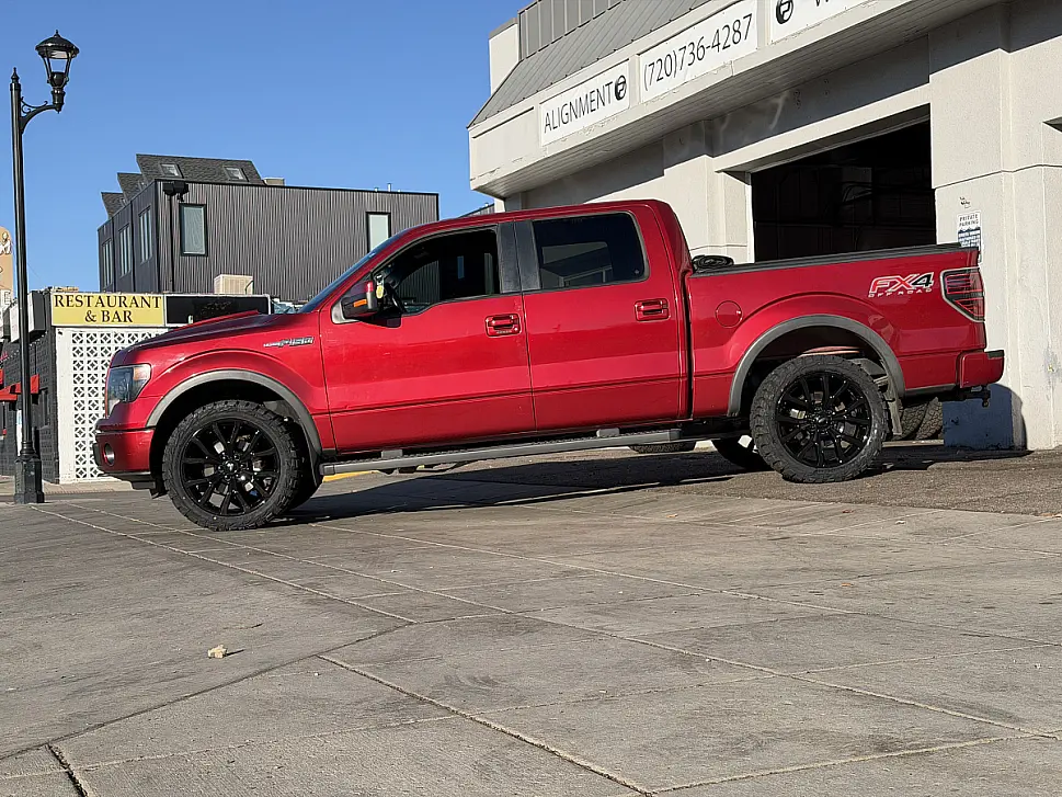 2014 Ford F-150 with Replica Wheels 22" Ford F150 Platinum 1125 Black Wheels