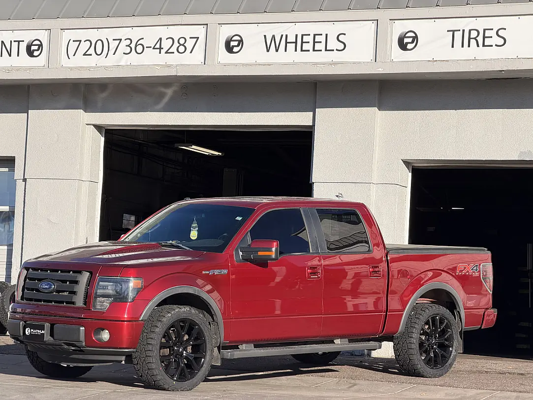 2014 Ford F-150 Replica Wheels 22" Ford F150 Platinum 1125 Black Wheel