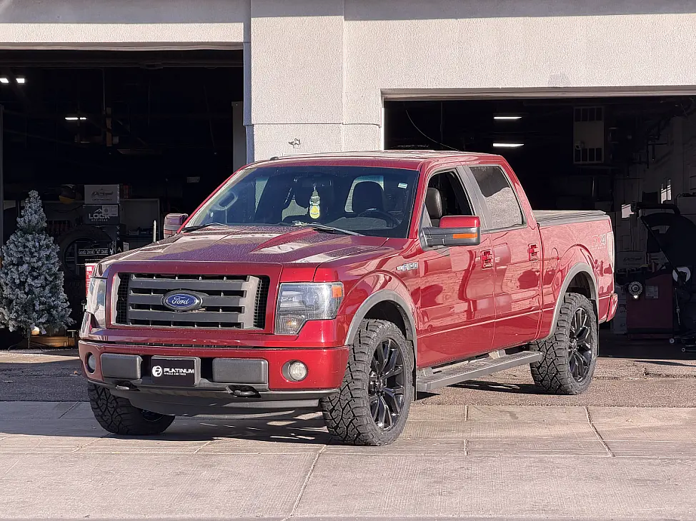 Replica Wheels 22" Ford F150 Platinum 1125 Black Rim on 2014 Ford F-150