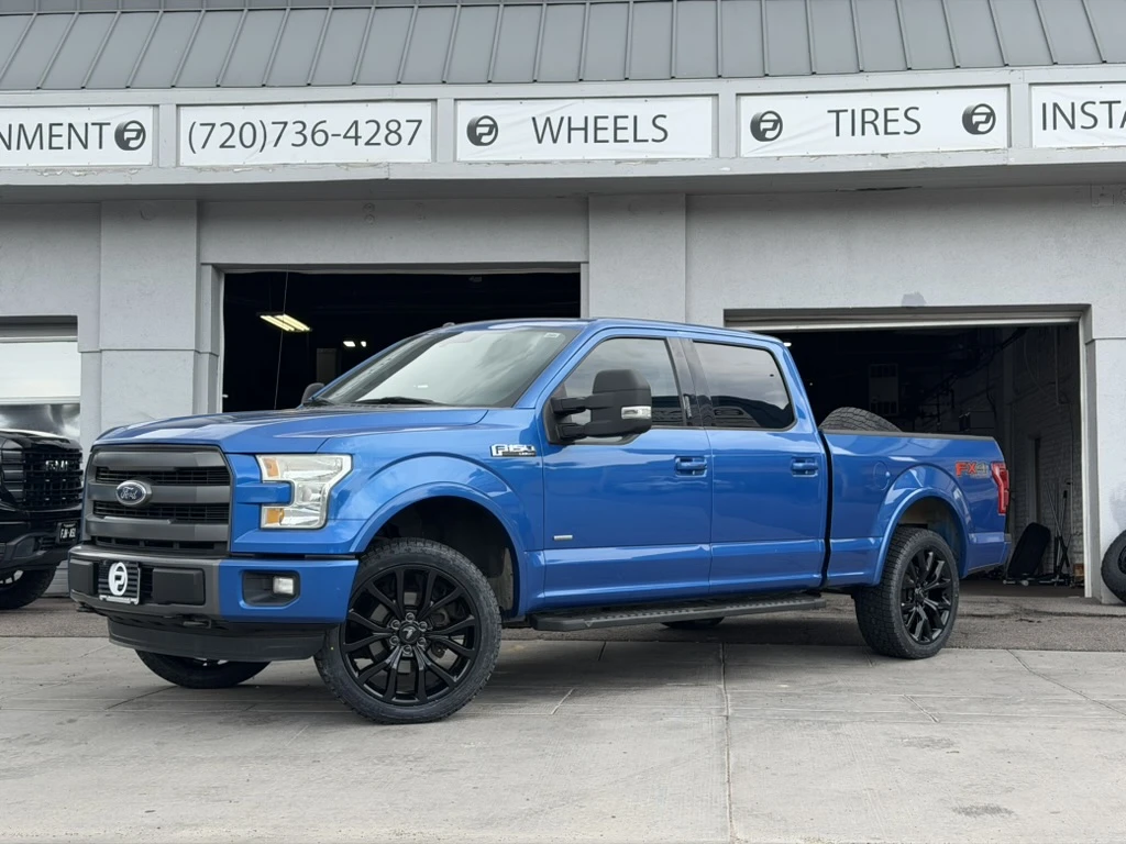 Replica Wheels 22" Ford F150 Platinum 1125 Black on 2016 Ford F-150