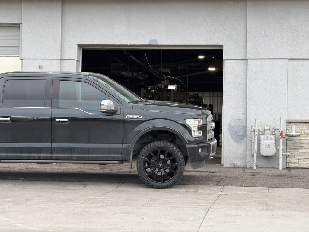 2017 Ford F-150 with Replica Wheels 22" Ford F150 Platinum 1125 Black Wheels