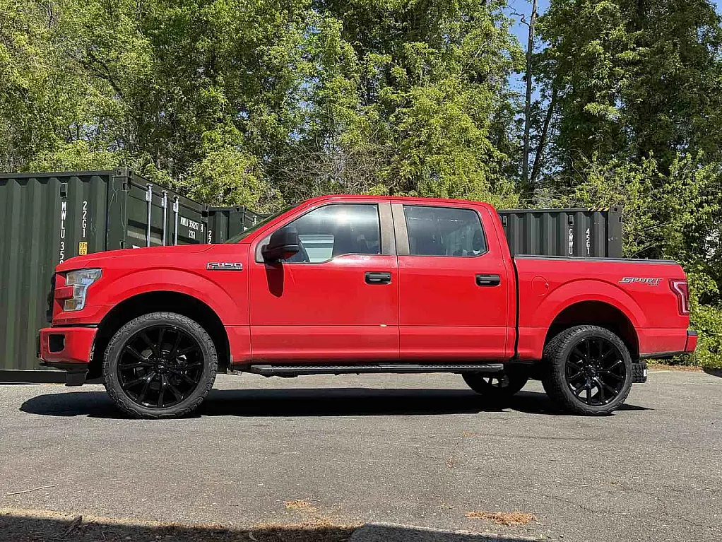 2018 Ford F-150 with Replica Wheels 22" Ford F150 Platinum 1125 Black Rims