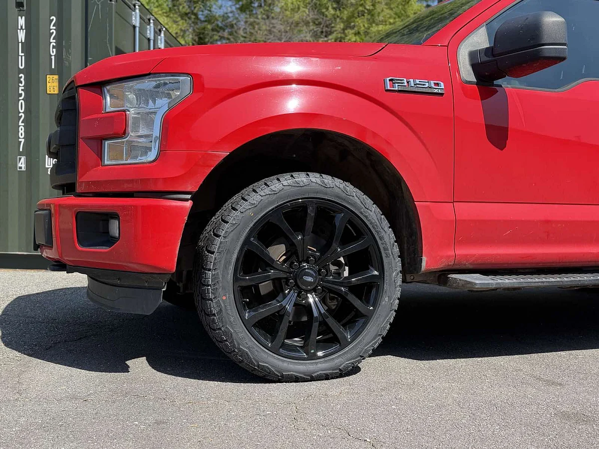 Replica Wheels 22" Ford F150 Platinum 1125 Black Rim on 2018 Ford F-150