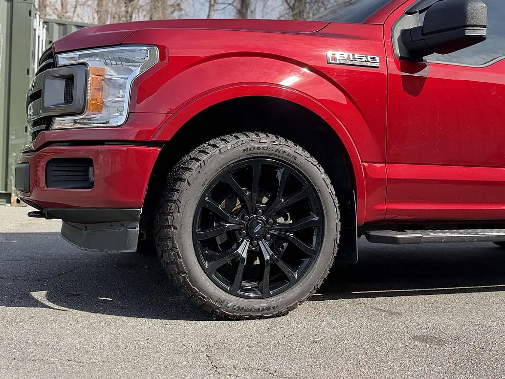 2020 Ford F-150 with Replica Wheels 22" Ford F150 Platinum 1125 Black Rims