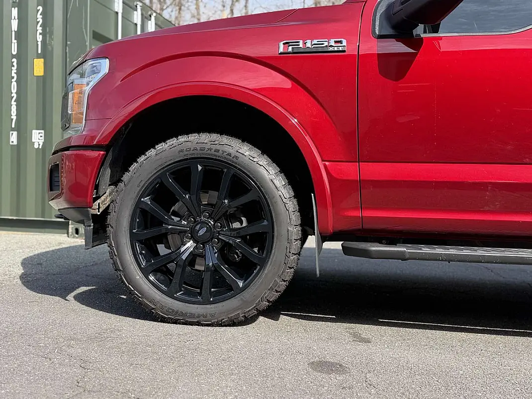 Replica Wheels 22" Ford F150 Platinum 1125 Black Rim on 2020 Ford F-150