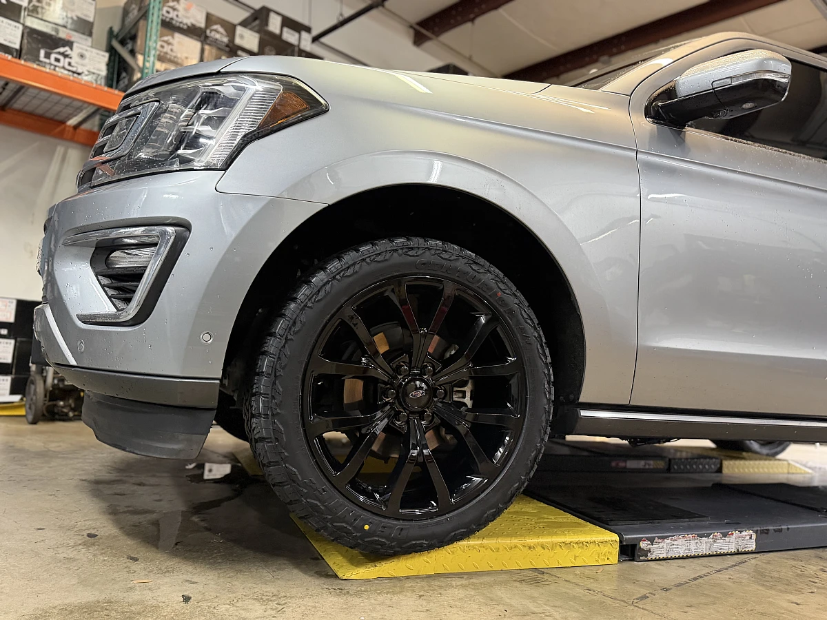 2024 Ford Expedition with Replica Wheels 22" Ford F150 Platinum 1125 Black Wheels