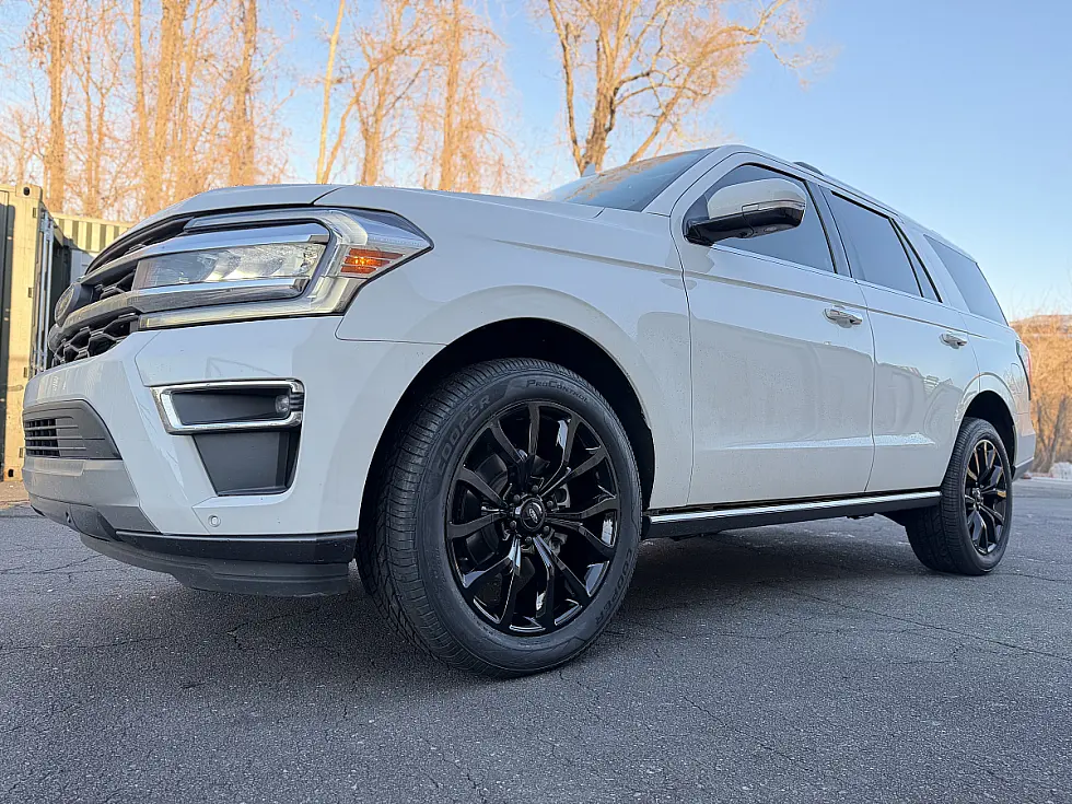 2024 Ford Expedition Replica Wheels 22" Ford F150 Platinum 1125 Black Wheel