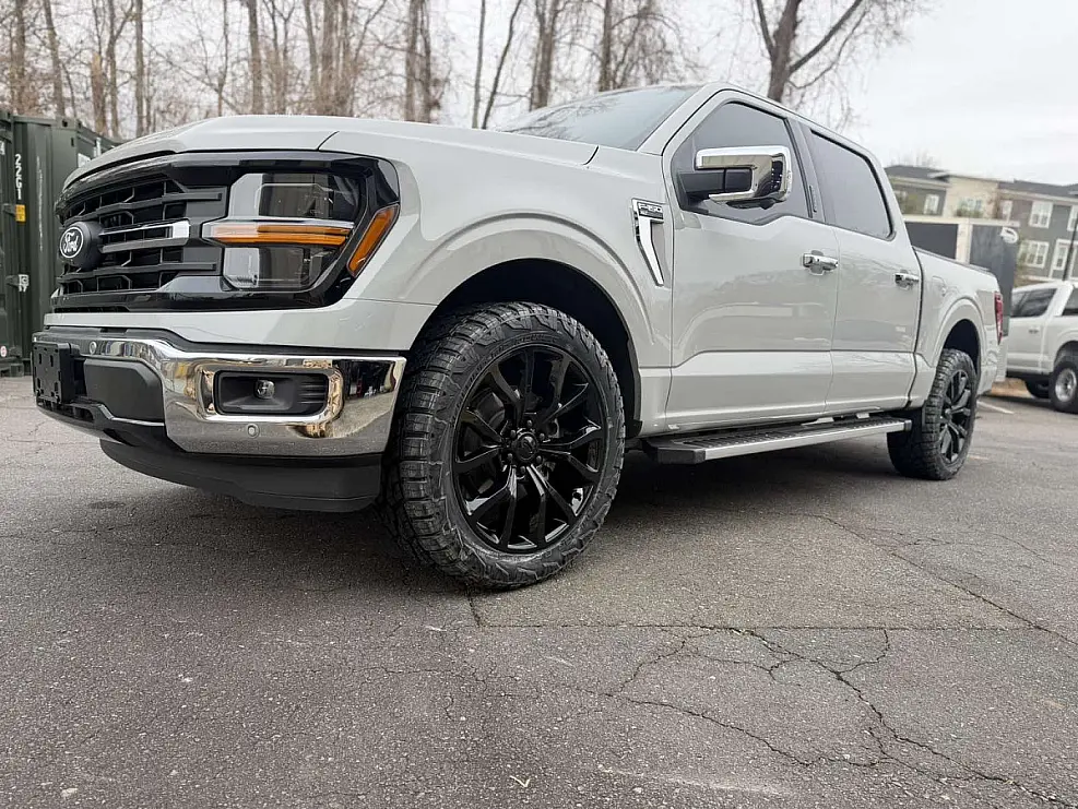 2024 Ford F-150 with Replica Wheels 22" Ford F150 Platinum 1125 Black Rims