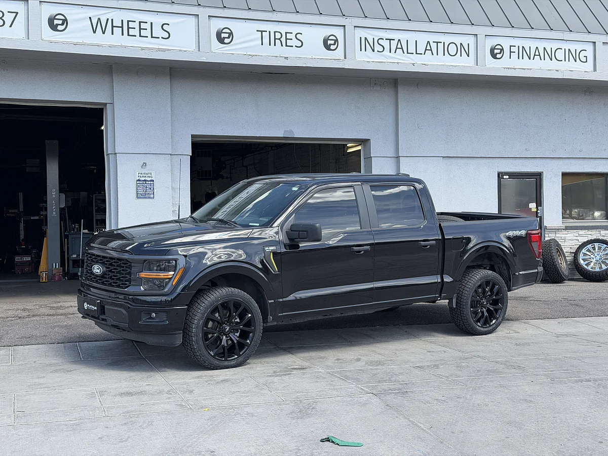 Black Replica Wheels 22" Ford F150 Platinum 1125 Rim on 2026 Ford F-150