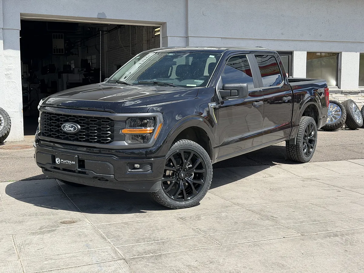 Replica Wheels 22" Ford F150 Platinum 1125 Black Rim on 2026 Ford F-150