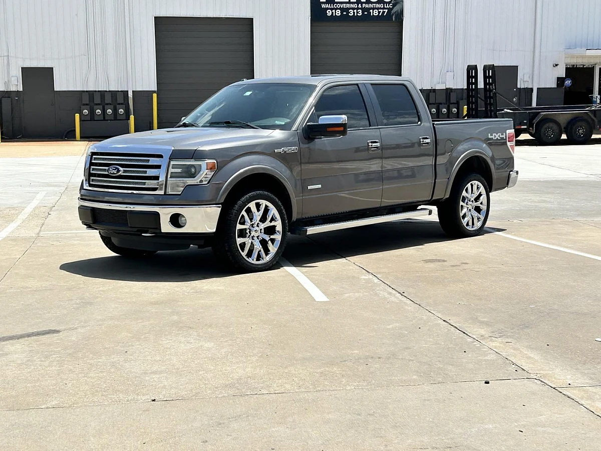 Replica Wheels 22" Ford F150 Platinum 1125 Chrome on 2014 Ford F-150